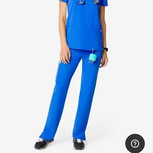 FIGS Cade Cargo Scrub pant royal blue